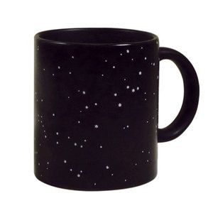 Black Constellation Heat-Changing Outer Space Stars Astrology 13oz Mug
